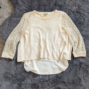 Lucky Brand Crochet Blouse
